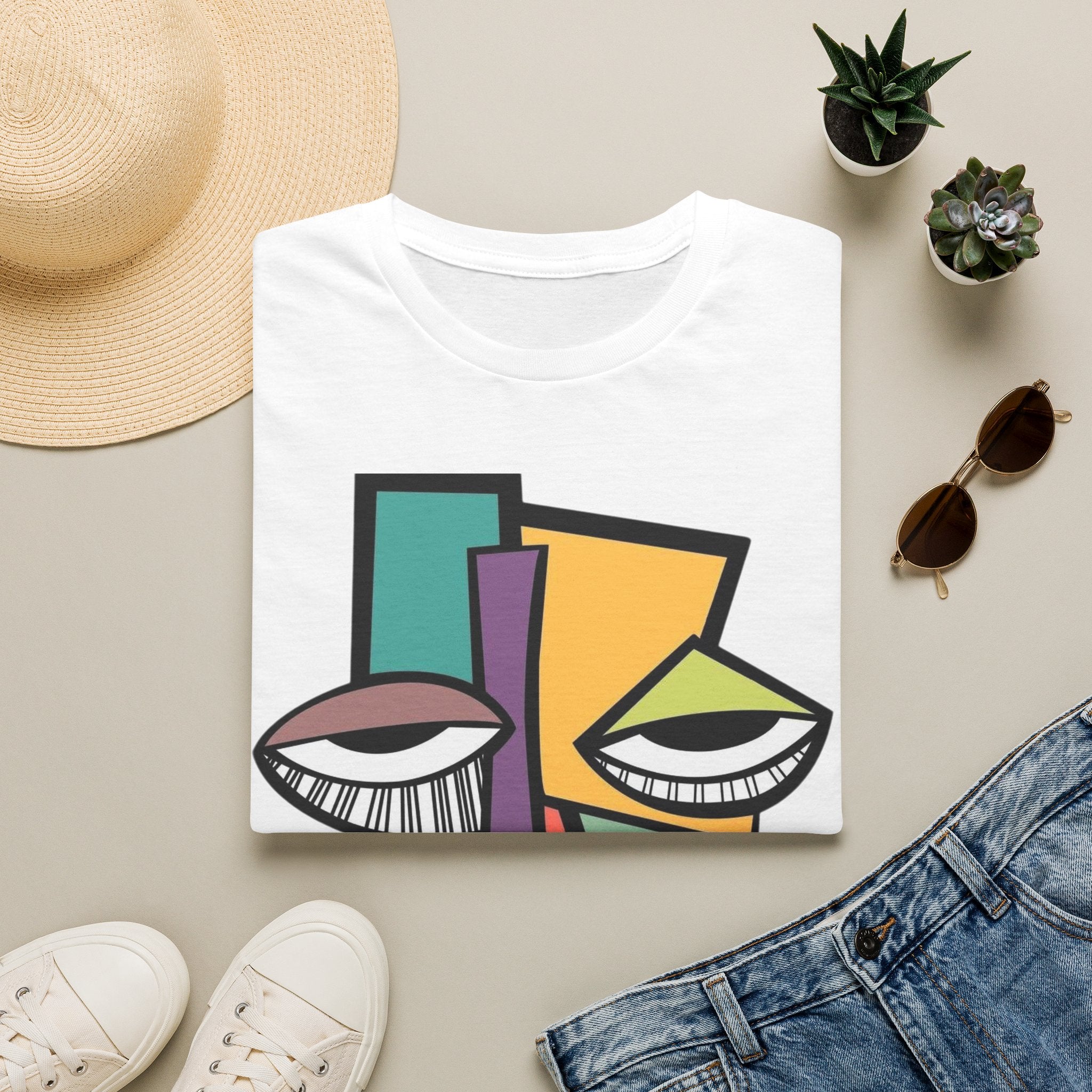Cubist Face Tee