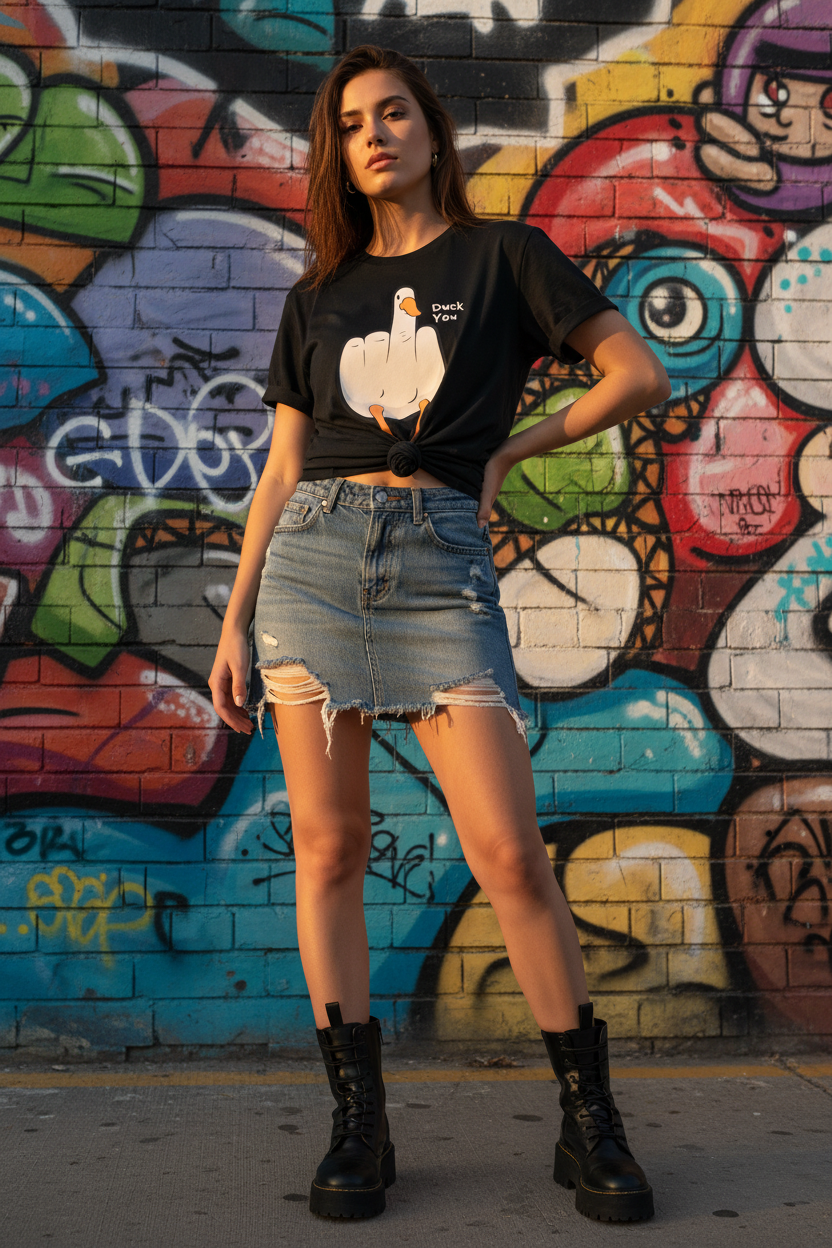 Duck You knotted mural