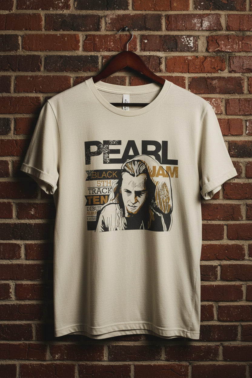 Pearl Jam Ten T-Shirt — Vintage Grunge Band Tee