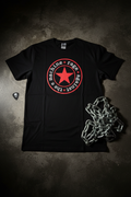 T-shirt RATM — flat lay rock