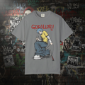Gorillaz 2D T-Shirt - frontal cinzenta fundo rock