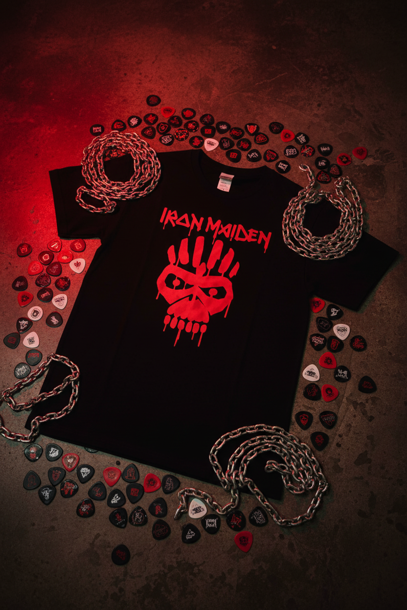 Iron Maiden Flat Lay