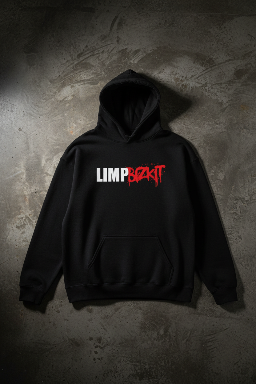 Limp Bizkit Preto Flat Lay