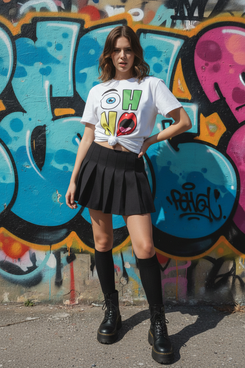 OH NO streetwear feminino knotted