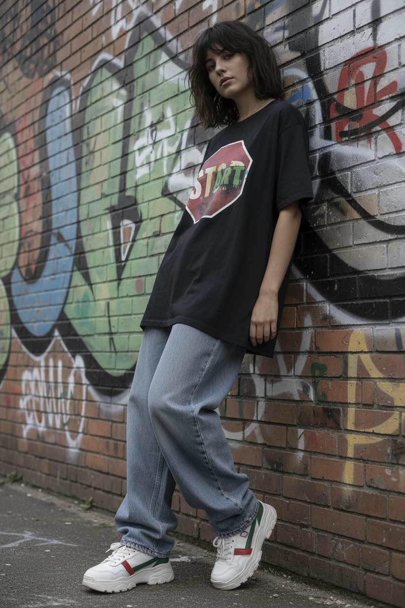STOP START streetwear feminino