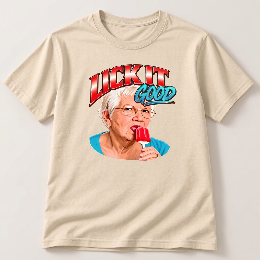 T-shirt Lick It Good bege