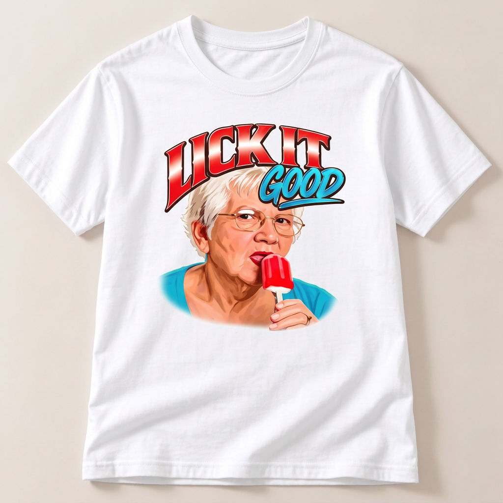 T-shirt Lick It Good branca